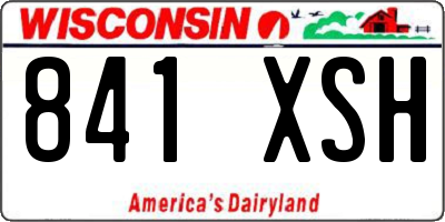 WI license plate 841XSH