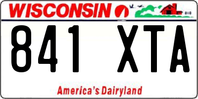 WI license plate 841XTA