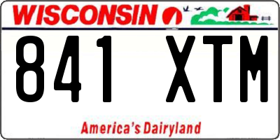 WI license plate 841XTM
