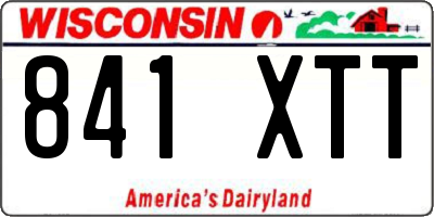 WI license plate 841XTT