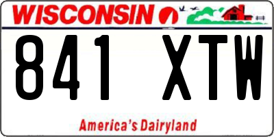WI license plate 841XTW