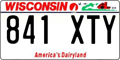 WI license plate 841XTY