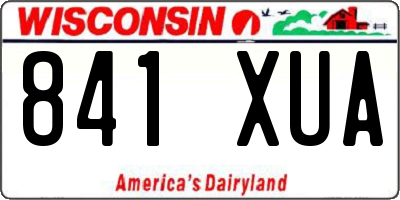 WI license plate 841XUA