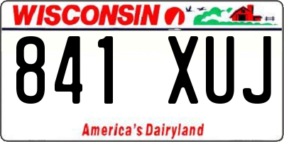 WI license plate 841XUJ