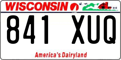 WI license plate 841XUQ