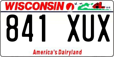 WI license plate 841XUX
