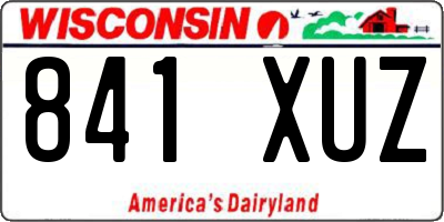 WI license plate 841XUZ