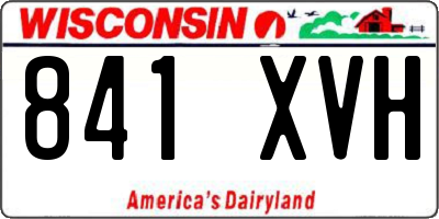 WI license plate 841XVH