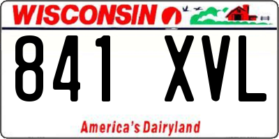 WI license plate 841XVL