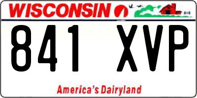WI license plate 841XVP