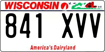 WI license plate 841XVV