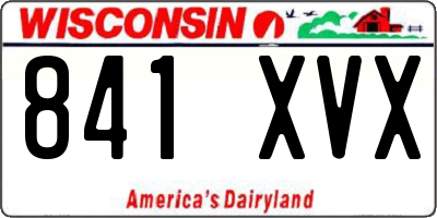 WI license plate 841XVX