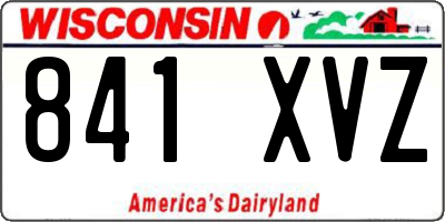 WI license plate 841XVZ