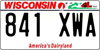 WI license plate 841XWA