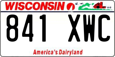 WI license plate 841XWC