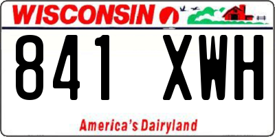 WI license plate 841XWH