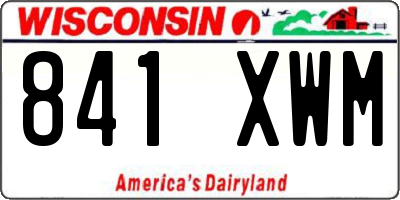 WI license plate 841XWM