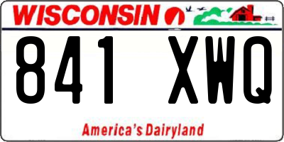 WI license plate 841XWQ