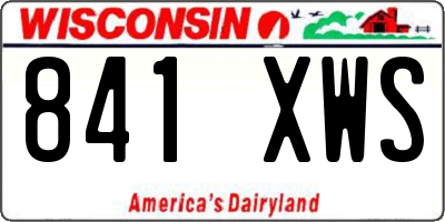 WI license plate 841XWS
