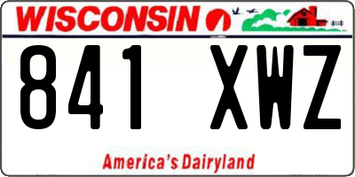 WI license plate 841XWZ