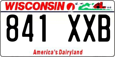 WI license plate 841XXB