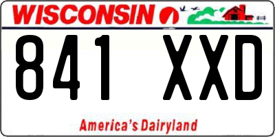 WI license plate 841XXD