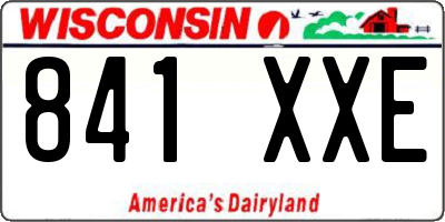 WI license plate 841XXE