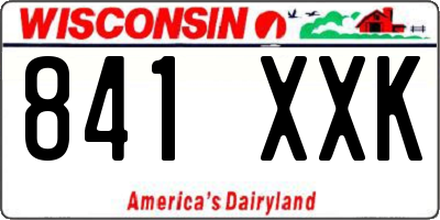 WI license plate 841XXK