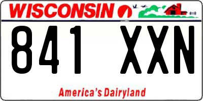WI license plate 841XXN