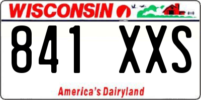 WI license plate 841XXS