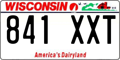 WI license plate 841XXT