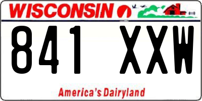 WI license plate 841XXW