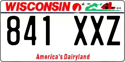 WI license plate 841XXZ