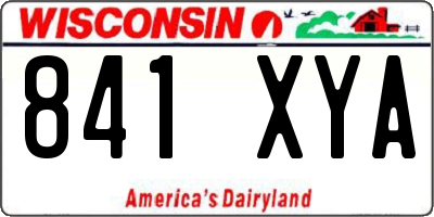 WI license plate 841XYA