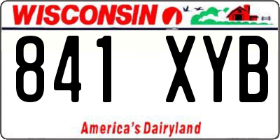 WI license plate 841XYB