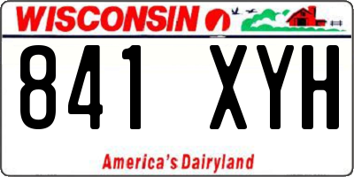 WI license plate 841XYH