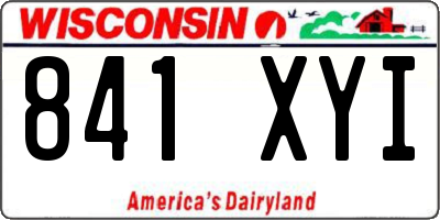 WI license plate 841XYI