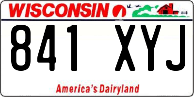 WI license plate 841XYJ