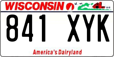 WI license plate 841XYK