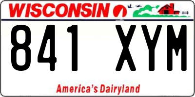 WI license plate 841XYM