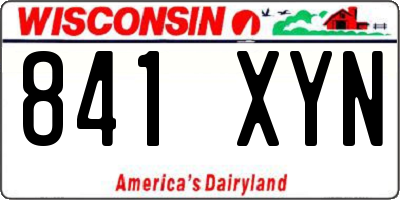 WI license plate 841XYN