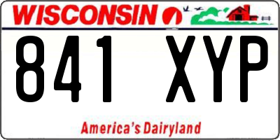 WI license plate 841XYP