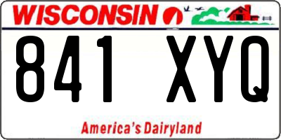 WI license plate 841XYQ