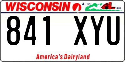 WI license plate 841XYU