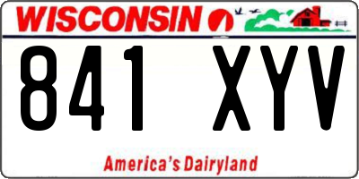 WI license plate 841XYV