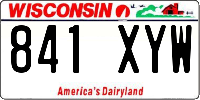 WI license plate 841XYW