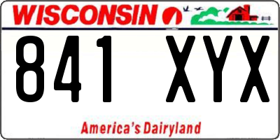 WI license plate 841XYX