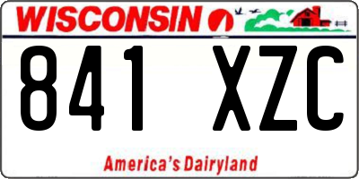 WI license plate 841XZC