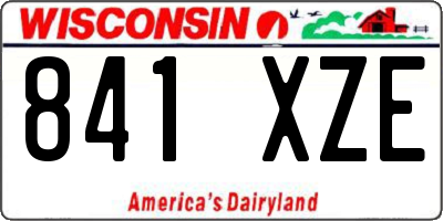 WI license plate 841XZE