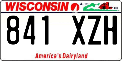 WI license plate 841XZH